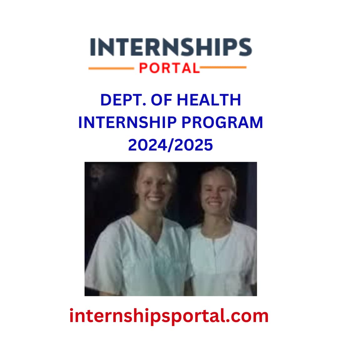 Department of Health Internships 2024/2025: How to Apply